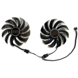 Vervangende ventilator voor GIGABYTE GeForce RTX2060 GTX1660 1660ti 1660 SUPER grafische kaart T129215SU(A pair of fans)
