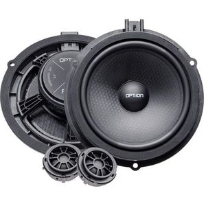 Option Luidspreker compatibel met Ford Fiesta (MK8 / JHH) - 16,5 cm, 50 Watt RMS, 4 ohm, 2-weg componenten luidsprekers (plug & play)