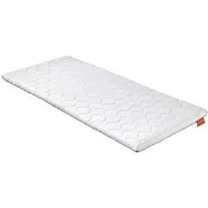 sleepling 194093 orthopedische visco-elastische topmatras, memory foam topper, Volume gewicht 50 kg, elastische hoekbanden, 80 x 200 x 6 cm, wit