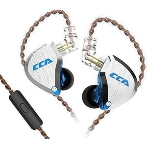 CCA C12 In Ear Oortelefoon 5BA 1DD Hybrid Drivers Wired Sport Oordopjes Hoofdtelefoon Stereo Gaming Headset HiFi Clear Sound voor Muzikant Audiofiel Zanger DJ