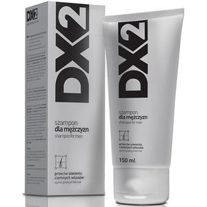 DX2 - Voorkom grijze haarshampoo voor mannen - geleidelijke donkere kleurherstel, dagelijkse verzorging om follikelpigmentatie te beschermen - 150 ml