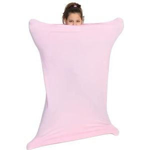 Sensory Owl Sensorische Lichaamssok Full Body Sock Voor Kinderen En Volwassenen Stress Verlichten ADHD Autisme Ademende Stof Maat XL Max. 164 cm Roze