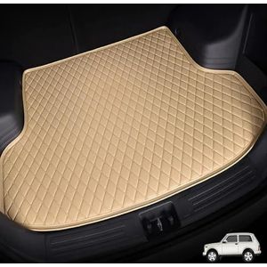 Auto leren kofferbakmatten voor BMW Z4 G29 Roadster 2019 2020, auto achterkofferbak tapijtbeschermer anti-kras anti-slip waterdichte accessoires,A/Beige