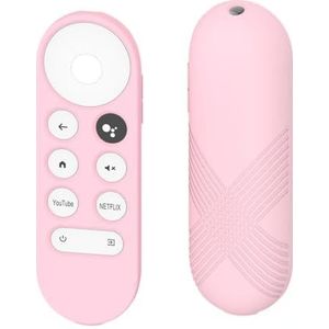 Afstandsbediening Case Voor Chromecast TV 2020 Siliconen Hoesje Beschermhoes voor Chromecast TV (roze)
