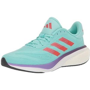 adidas Women's Supernova 3 Sneaker, Flash Aqua/Bright Red/Core Black, 8.5