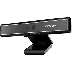 Kaysuda CA20 gezichtsherkenning USB IR-camera voor Windows Hello Windows 11, webcamera tot 1080P (instapniveau) met dubbele omnidirectionele microfoon voor videoconferentie en thuiskantoor