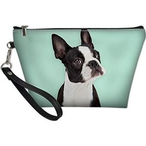 SEANATIVE Rits Vrouwen Mode Cosmetische Clutch Bag Skincare Toilettry Opslag Make-up Tas Franse Bulldog Patroon