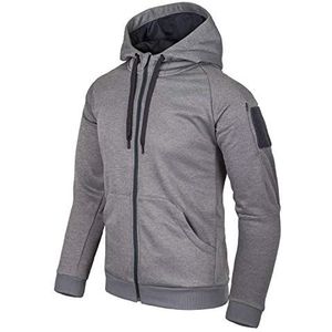 Helikon-Tex Urban Tactisch Capuchon Trui Full Zip Melange Grijs maat L