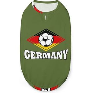 Duitsland Voetbal Voetbal Huisdieren Shirt Vest Leuke Hond Tank Top Zacht Mouwloos T-shirt voor Puppy Kitty Katten S