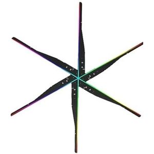 Holografische waaier, 3D Hologram Reclame Display Fan Wifi 3D Holografische Lamp Speler Afstandsbediening Projector Fan Zakelijke Winkel Winkel Logo Licht Videoprojector(115cm)