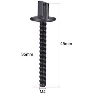 XYWHPGV M4 x 35mm Duimschroef Bout Hand Aangedreven Spade Nylon Plastic Schroeven Metrische voor RC Modelvliegtuigen 10 Pcs(c8c42 0afd2 23058 45054 e2098 3e7d8