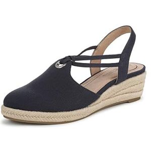 LifeStride Kennedy espadrilles voor dames, Lux Navy Canvas, 38 EU