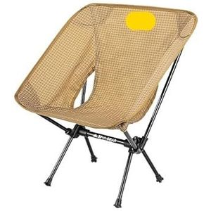 Draagbare opvouwbare ultralichte stoel Reizen Outdoor Camping Vissen Zetel Maanstoel Kantoor Thuis Gereedschap Meubelstoelen (Color : M khaki)