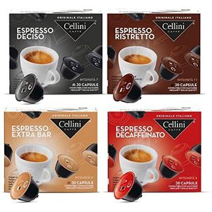 Caffè Cellini Dolce Gusto Compatibele Capsules - Proefpakket 120st | Dolce Gusto Compatibele Capsules