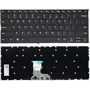 Amerikaans/Russisch voor V720-14 7000-13 voor IdeaPad 320S-13IKB 720S-13ARR 13IKB 14IKB Laptoptoetsenbord met achtergrondverlichting(US Black Power)