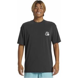 Quiksilver Mens DNA UV50 Korte Mouw Loose Fit Rash Vest Top - Tarmac - UV Zonbescherming en SPF Eigenschappen