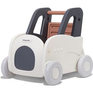 Leogreen Loopwagen voor baby's, 4-in-1, multifunctioneel, met instelbare snelheid, loopwagen, loopwagen, speelgoedwielen voor 1 jaar en ouder, meisjes, jongens