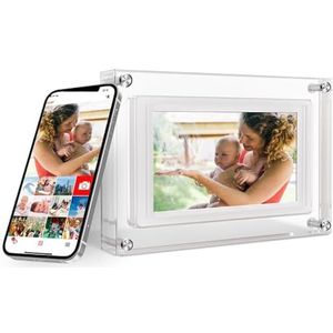 5 Inch WiFi Digitaal Fotolijstje 1280 * 720 IPS HD Cloud Smart Digitaal Fotolijstje 32GB Opslag USB Automatische Rotatie Multifunctioneel