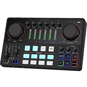 Complete podcastkit, Geluidskaartset met XLR-microfooninterface Podcasting for DJ Live streaming Telefoon Computer PC AME2A(SOUND CARD)