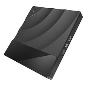Draagbare Snelle USB 3.0 CD DVD-RW Optische Drive Externe Slanke Schijflezer Desktop PC Laptop Tablet DVD-speler Gebruiksvriendelijk(Black)