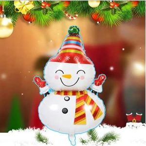 Snoep Vrolijk Kerstfeest Brief Ballonnen Banner Kerstman Sneeuwpop Kerstballen voor Thuis 2024 Nieuwjaar Feestartikelen-1pcs styleM-als afbeelding