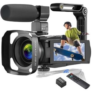 4K videocamera camcorder 48MP UHD WiFi IR nachtzicht vlogcamera for 16x digitale zoom touchscreen camera