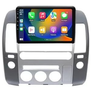 2DIN Android 14 Autoradio 9 inch touchscreen voor Nissan Pathfinder Navara 2004-2014 Autoradio Navigatie met Carplay met GPS navigatie Bluetooth FM USB Steering Wheel Control(B7 1G+32G)