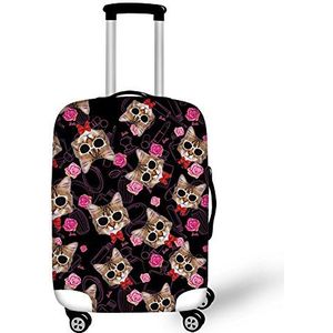CHAQLIN Kat Kitten Reizen Stofzuiger Bagage Beschermhoezen voor 18""-28"" koffer Elastische SML