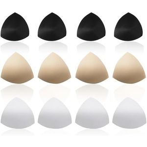 FUIPVGI - BH-pads - Driehoekige Vorm - 6 Paar - Ademend - Herbruikbaar