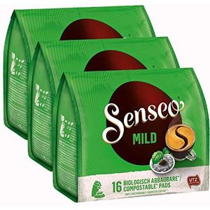 Senseo Koffiepads Mild, Nieuw Design, 3 Pakken, 3 x 16 Pads