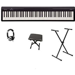 Roland FP-10 zwarte digitale piano & X-Stand & koptelefoon & X-kruk bundel (FP10)