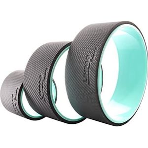 Yoga-wielroller voor diepe weefselmassage pijnverlichting, rugstretcher met schuimvulling, schouderverlichting, nekverlichting, ruguitlijning (groen, 3 stuks) 15 cm, 25 cm, 30 cm (3 stuks)