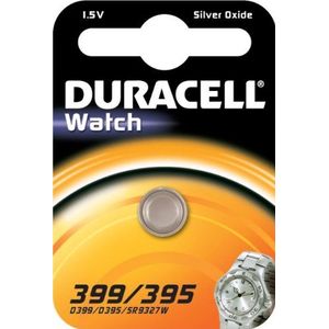 Duracell 399/395 zilveroxide 1,5 V niet-oplaadbare batterij (zilveroxide, knoop/munt, 1,5 V, 1 st., SR57, 84 mAh)
