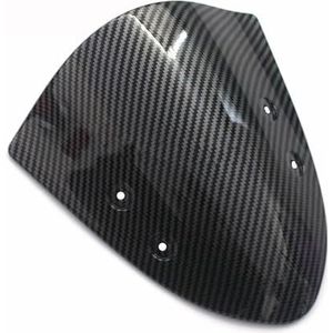 Motorfiets Voorruit Voor ER-6N ER6N 2012-2016 Motorfiets Voorruit Deflector Vizier(Koolstofverf)