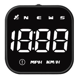 Head Up Display Auto Display Head Up 2,5 inch voor auto, alarm bij overmatige snelheid, vermoeidheidsherinnering, snelheidsmeter met automatische HUD-detectie en GPS-kompas (wit)