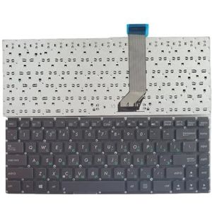 Amerikaans Russisch Spaans Arabisch Braziliaans Laptoptoetsenbord voor ASUS X402 X402C X402CA S400 S400C S400CA Notebook PC(RU Black)