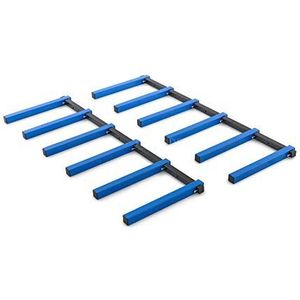 HBM - 6 Laags Planken Opbergbeugel - Opbergrek - Zwart - Staal