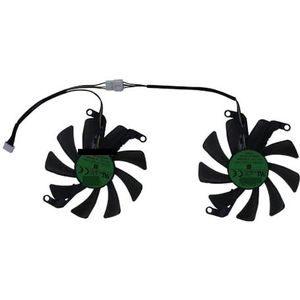 2 stuks T129215SU, videokaartventilator, VGA-koeler, grafische kaartkoeling voor ASL RTX 2060 2060S GTX 1660ti 1660 voor ARES