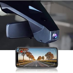FITCAMX DashCam Compatibel met Peugeot 3008/5008 / CITROËN C5 AIRCROSS / DS7 CROSSBACK E-TENSE, 4K Front Dashcam met WiFi, voor Auto UHD 2160P, Nachtzicht, G-sensor met 64GB-kaart