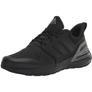 adidas RapidaSport Running Shoe, Black/Black/Iron Metallic, 13 US Unisex Little Kid