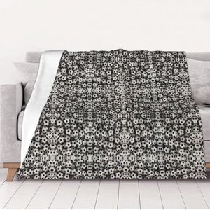 OKFSTY Wasbare, tweezijdige dikke voetbalzeedeken, warme pluche deken voor bank, sofa, bed, 152 x 203 cm