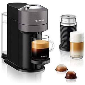 De'Longhi Vertuo Next + Aeroccino 3 - Koffiezetapparaat met cupjes - Grijs