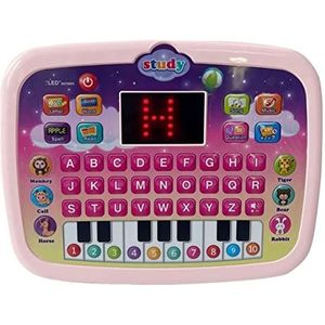FOUNCY Peuterlaptop - Kid Tablets Toy Point-leesmachine - Speelgoed voor baby's Kinderen leren , cijfers en woorden