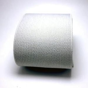7,5 cm brede duurzame broek rok riem kleur elastische band/twill elastische tape latex elastische tape rubberen band-lichtgrijs-75 mm