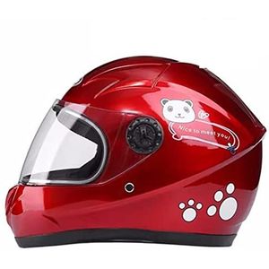 Crosshelm voor kinderen, motorhelm voor kinderen, jongens en meisjes, halve helm in cartoonstijl, buitensporten, zonneklep voor kinderen van 3-8 jaar 5