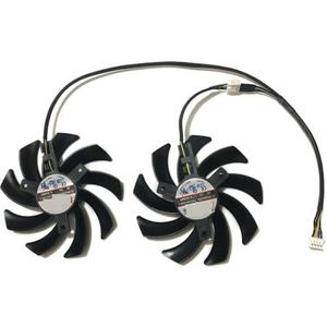 2 stuks FDC10H12S9-C, videokaartventilator, GPU-koeler, voor Digital Alliance, GTX 1070, Dual, voor 1060