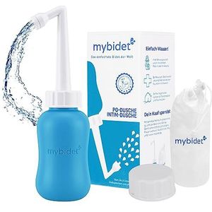 NEW Premium MYBIDET 3.0 Po douche intieme douche beschikbaar bij DM drogisterijmarkt en Rossmann incl. accessoires reiszak en deksel, gemakkelijker te drukken, in het kraambed