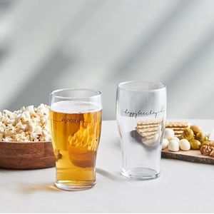 KARACA Eloy Bierglazen set - Exclusieve biergenot in kristalheldere glazen, 454 ml, 2 stuks