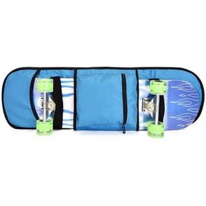 Opvouwbare skateboardrugzak duurzame skateboardtas heren en dames sport waterdicht longboard rugzak buitensportaccessoires skateboardtas (kleur: blauw)