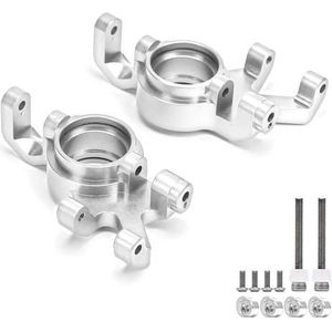 MANGRY Voorste Stuurblokken C Hub Suspension Arm Assembly Teen Links 7737 7732 7730 7731 7748 7729 for RC Auto Traxxas 1/5 Xmaxx (Color : 7737 Blocks Silver)